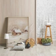 冬季鄉村II - 冬季北歐風下雪掛畫/聖誕節雪地插畫掛畫/聖誕禮物