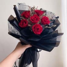 經典款 永生玫瑰花 花束 情人節花束