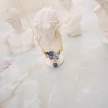 希臘藍莓漿果花園項鍊
