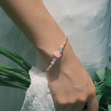 紫式 手工繡球花手鐲