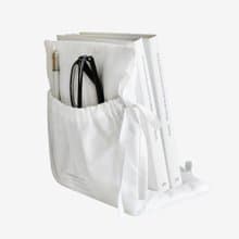 fabric bookend white (book lover edition)