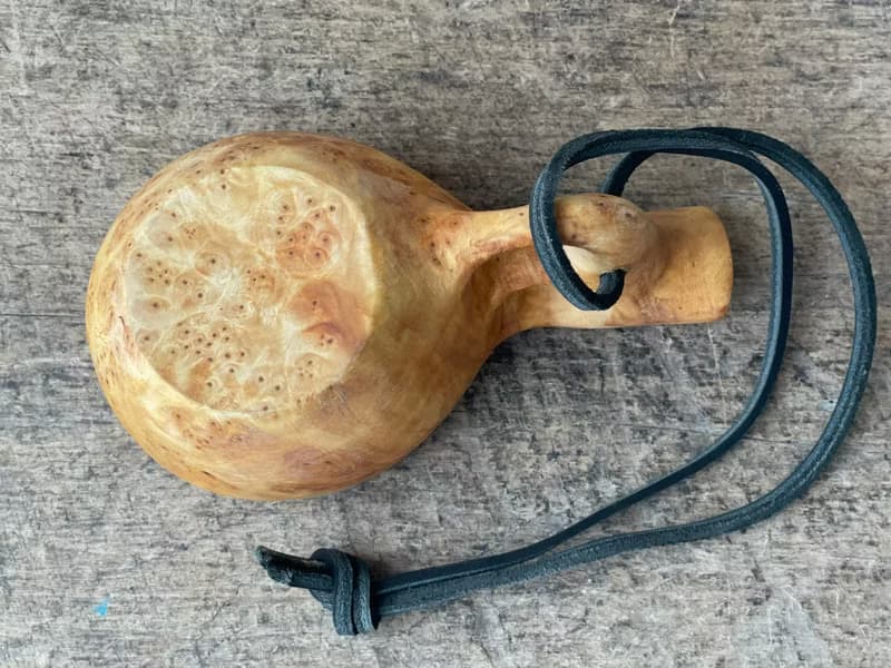 Kuksa from Birch burl for bushcrafters Finnish cup Guksi Bushcraft Wooden Dishes