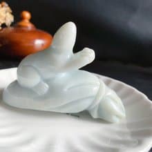 孤品 天然緬甸玉翡翠 鼠錢帶財 擺件 禮物 財運亨通 招財