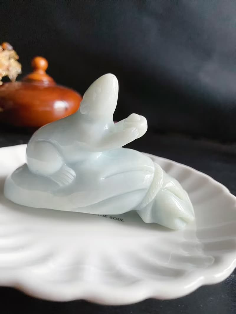 孤品 天然緬甸玉翡翠 鼠錢帶財 擺件 禮物 財運亨通 招財