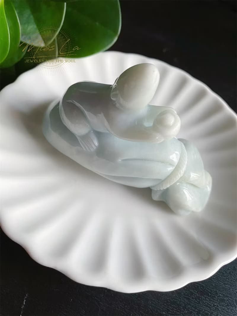 孤品 天然緬甸玉翡翠 鼠錢帶財 擺件 禮物 財運亨通 招財