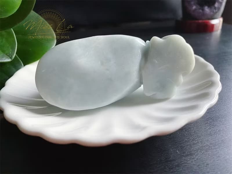孤品 天然緬甸玉翡翠 鼠錢帶財 擺件 禮物 財運亨通 招財