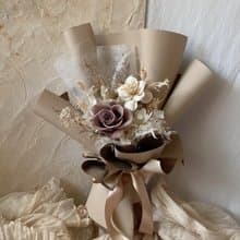 奶茶玫瑰小花束