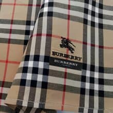 Burberry Vintage Handkerchief Brown Check 19 x 19 inches.