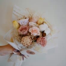 六朵永生花束 浪漫法式田園 | 情人節花束 | 生日花束