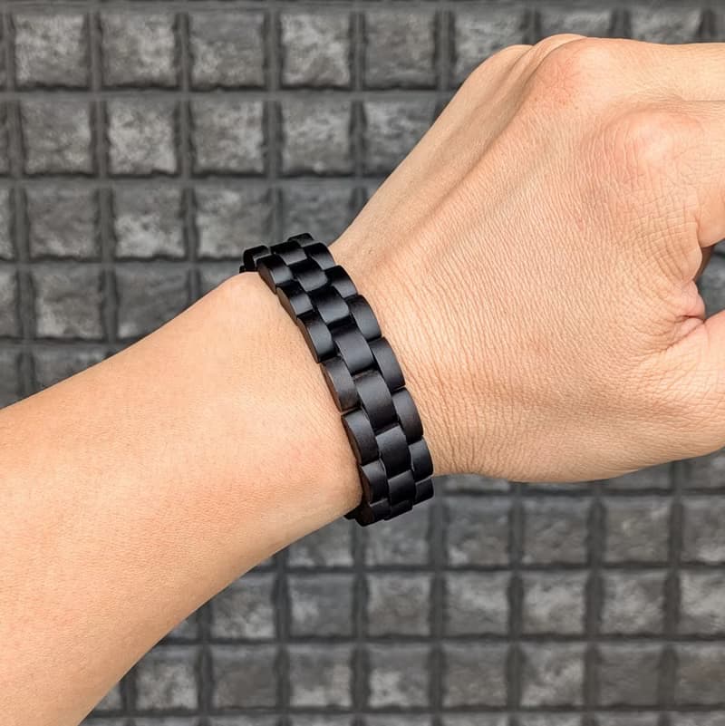 【木製ブレスレット】EINBAND Wood Bracelet 天然木ブレスレット サンダルウッド