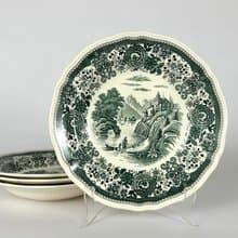 Villeroy & Boch 布爾根蘭湯義大利麵洋裝綠邊湯碗沙拉洋裝