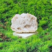 能量招財瑪瑙白晶洞 療癒 開運 淨化 原礦 快速出貨