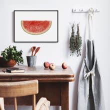 夏日西瓜 - 手繪感水果裝飾畫/夏天消暑小品/開店禮物/夏天裝飾畫