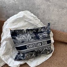 中古包 Dior Oblique Toile de Jouy Pochette 經典多用途手拿包