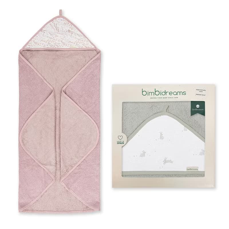 【Bimbidreams】竹纖維掛勾連帽浴巾禮盒 100x100cm /新生兒禮盒