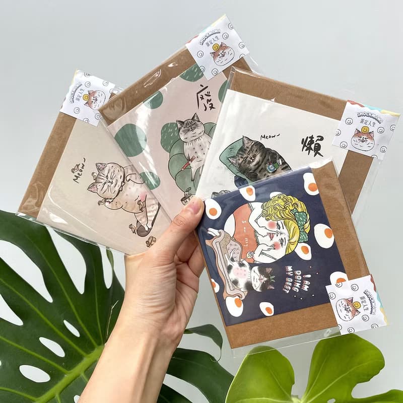 懶貓波波 萬用卡片 生日卡片