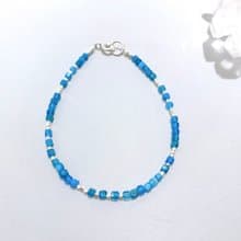 Ops Apatite Silver bracelet -磷灰石/925純銀/喉輪/天然石/手鍊