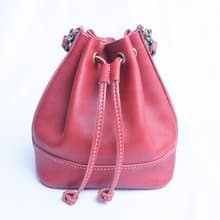 索繩袋 好好縫 皮革DIY材料包 外出小包 手袋 皮袋 索繩包 植鞣革