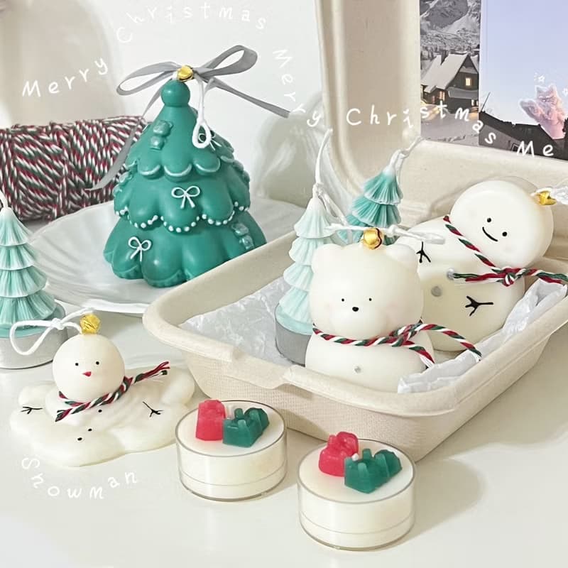 【Miss Luna 露娜小姐】雪人香氛蠟燭 有聖誕節包裝