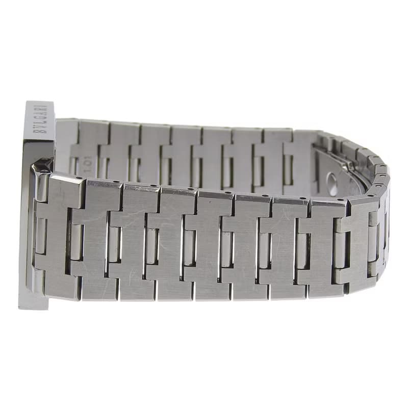 【日本直送】ブルガリ BVLGARI クアドラード 腕時計 SQ29SSD SS クオーツ アナログ表示 黒文字盤 ユニセックス【中古】