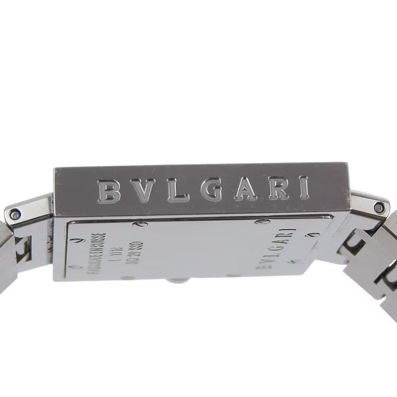 【日本直送】ブルガリ BVLGARI クアドラード 腕時計 SQ29SSD SS クオーツ アナログ表示 黒文字盤 ユニセックス【中古】