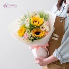 金黃向陽溫柔花束