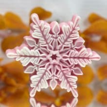 【聖誕禮盒】聖誕交換禮物 精雕雪花藝術香氛手工皂(九)