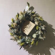 夏綠地日常花圈  喬遷/新居/開幕/結婚/乾燥花/永生花/擴香花