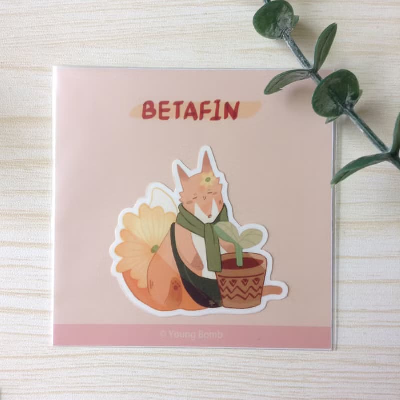 手繪插畫大貼紙_森林好朋友BETAFIN