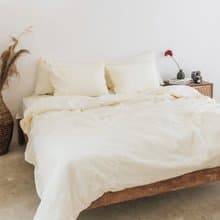 Ivory linen duvet cover / Softened linen / Comforter cover / Quilt cover