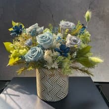 【永生花禮】藍玫瑰永生花/開幕花禮/升遷花禮/祝賀花禮/喬遷花禮