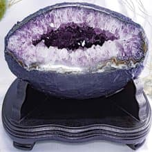 【銅鑼燒 紫水晶洞】招財聚寶盆入厝物辦公室小物