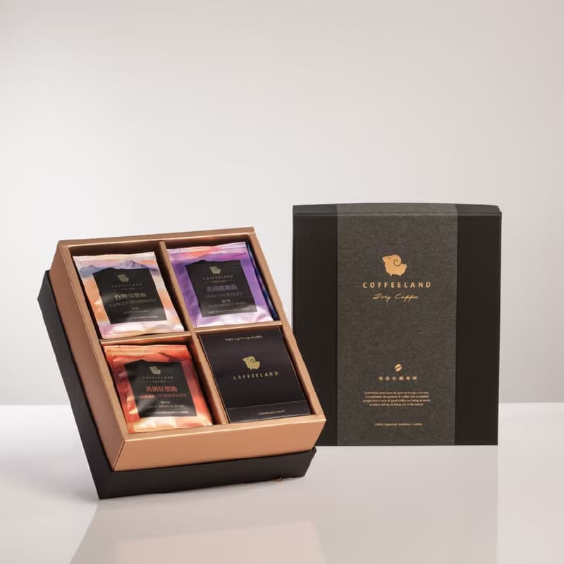 COFFEELAND | 精裝禮盒-30入濾掛咖啡-金杯款(台灣/非洲/美洲)