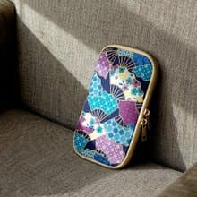 【新加坡製】拉鍊護照 收納包 - 扇宇 藍