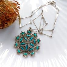 【西洋古董飾品】SOUTHWESTERN JEWELRY style 萬花筒項鍊