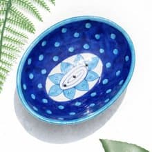 手繪地中海風陶瓷碟 陶瓷飾品碟 摩洛哥風格肥皂碟線香台-西班牙