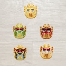 【達摩龍】四海龍王 | 燙貼 撕開即貼 刺繡貼紙