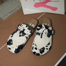 For Sun HeartClosed-Toe Slides 愛心雕花包頭皮鞋