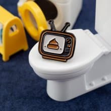 Shit Show Enamel Pin – Funny Poop Lapel Pin | Daily Grind Humor Accessory