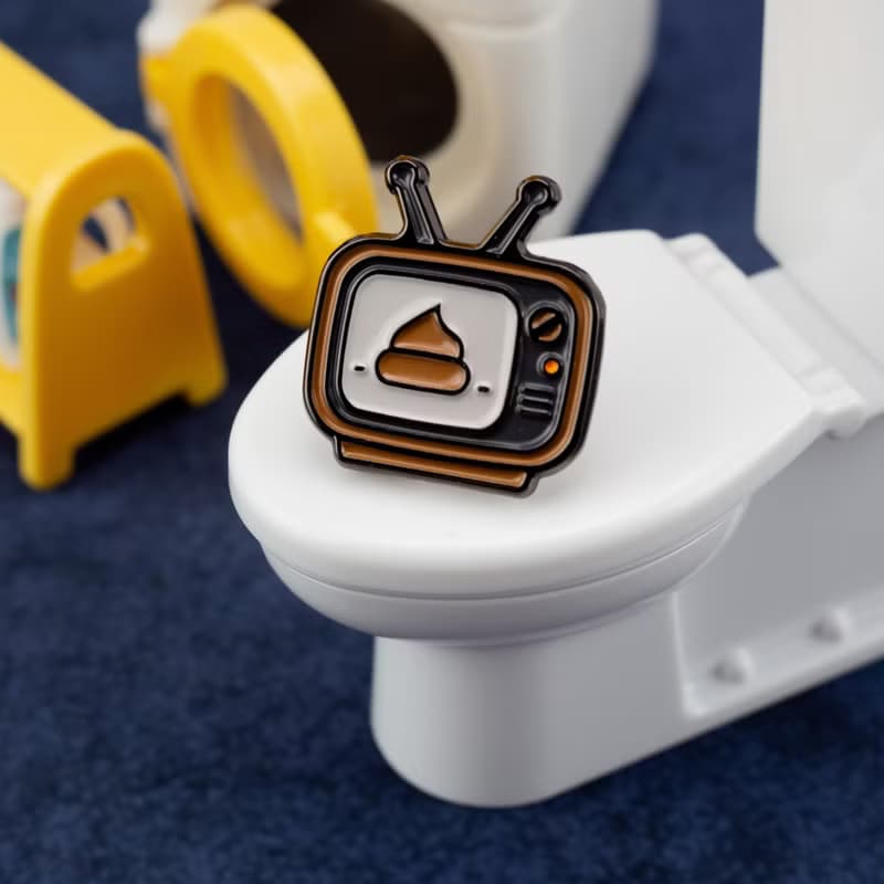 Shit Show Enamel Pin – Funny Poop Lapel Pin | Daily Grind Humor Accessory