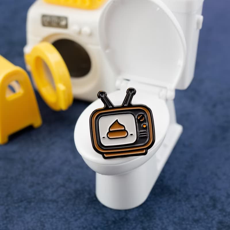 Shit Show Enamel Pin – Funny Poop Lapel Pin | Daily Grind Humor Accessory