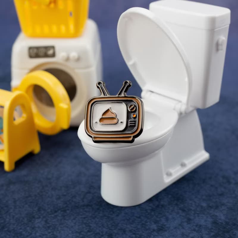 Shit Show Enamel Pin – Funny Poop Lapel Pin | Daily Grind Humor Accessory