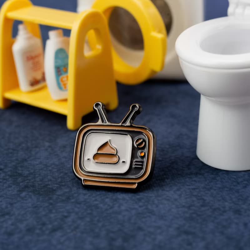 Shit Show Enamel Pin – Funny Poop Lapel Pin | Daily Grind Humor Accessory