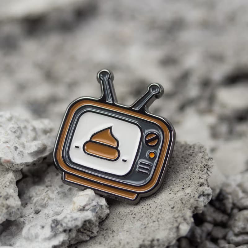 Shit Show Enamel Pin – Funny Poop Lapel Pin | Daily Grind Humor Accessory