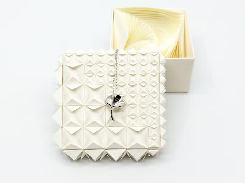 銀杏葉限量版白金項鍊