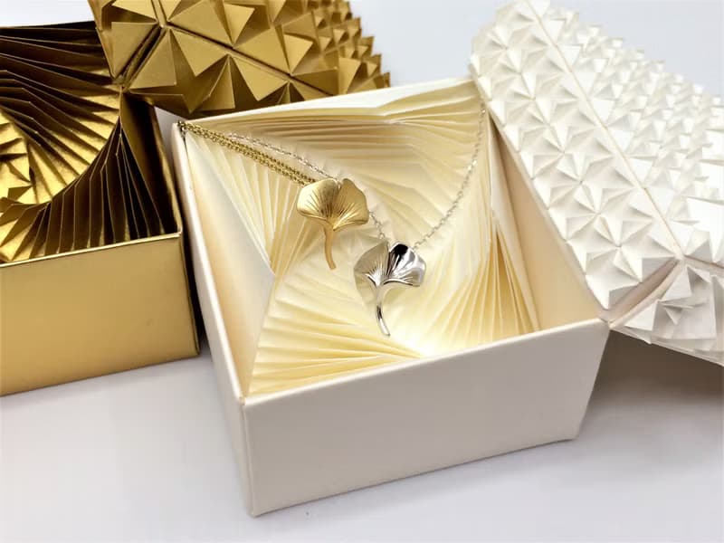 銀杏葉限量版白金項鍊