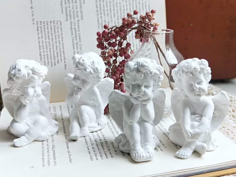 【好日手作】靜靜等待小天使香氛石擴香石居家裝飾擺飾聖誕節禮物