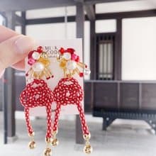 【和風系列】 手工串珠 多種戴法 幸運結 耳針/耳夾