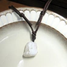 項鍊 原石設計 白玉髓/玉石紋理獨特個性雙面可配戴/