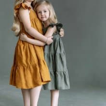 Natural linen boho dress, dress for girl, Easter baby dress, summer baby  dress